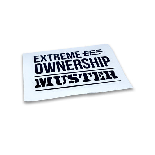 Decal - Extreme Ownership MUSTER - Black