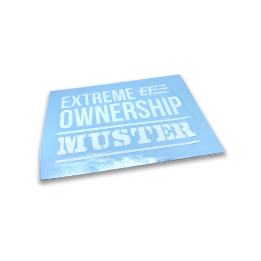 Decal - Extreme Ownership MUSTER - White