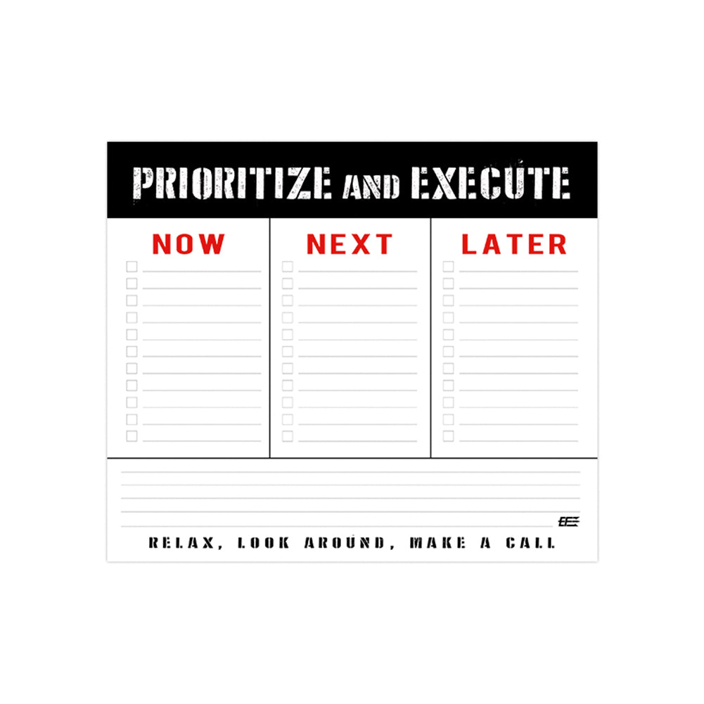 Mouse Paper Pad: Prioritize and Execute