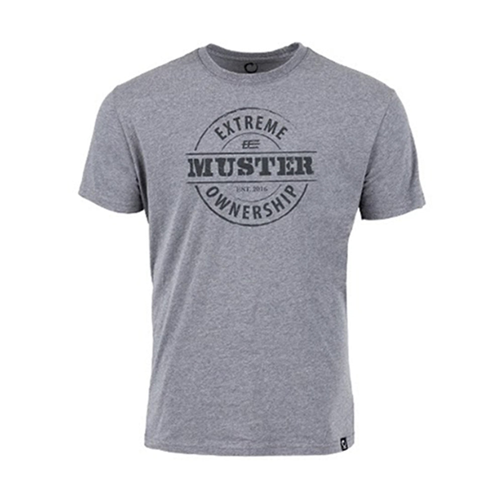 OriginUSA Core T-shirt: Muster Est. 2016 - Graphite Heather