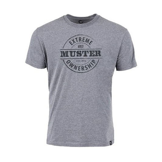 OriginUSA Core T-shirt: Muster Est. 2016 - Graphite Heather