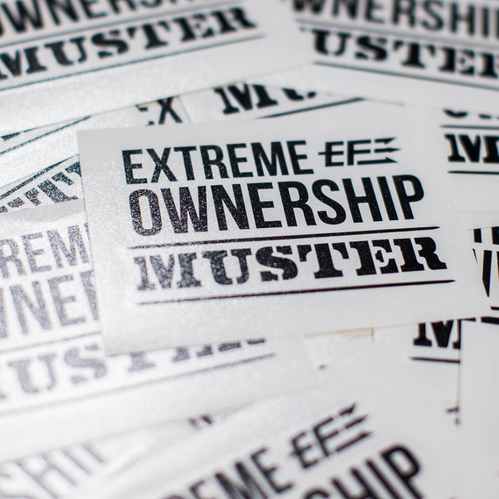 Decal - Extreme Ownership MUSTER - Black