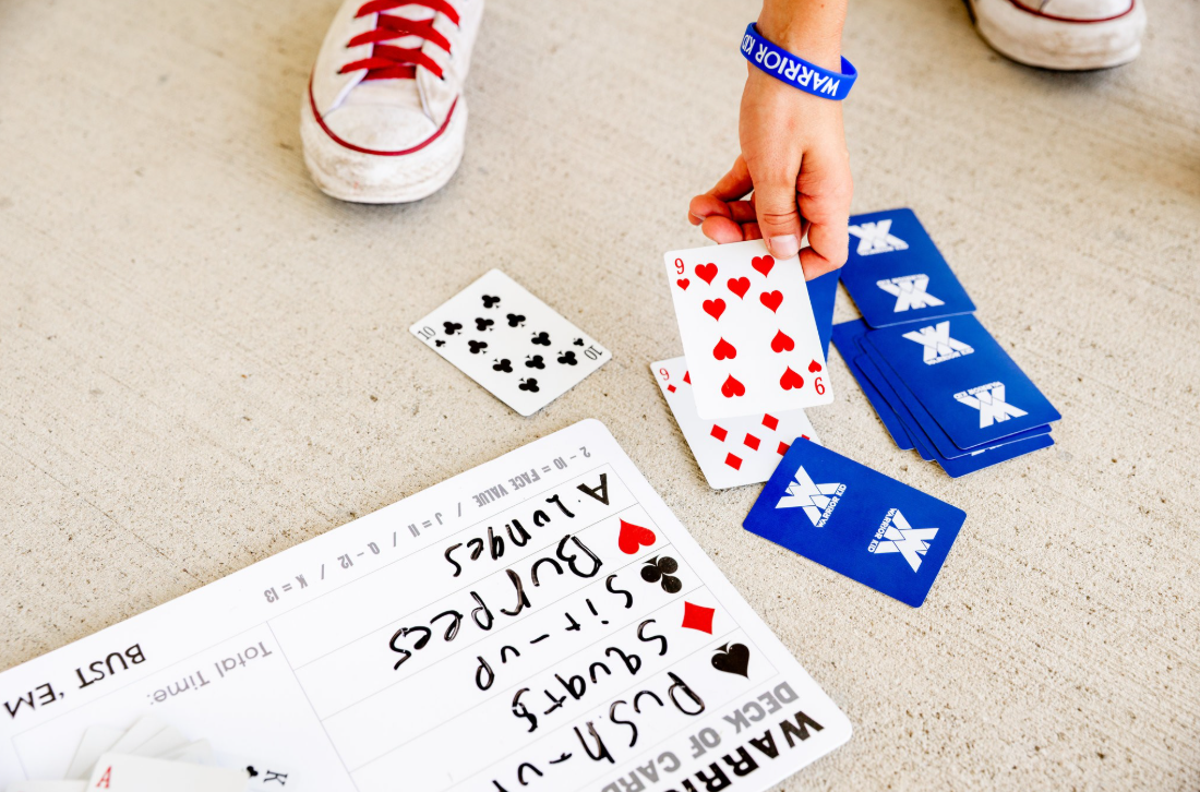 Warrior Kid Deck of Cards Workout