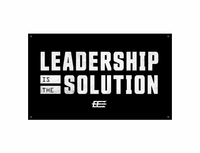 Flag - LEADERSHIP IS THE SOLUTION - 5'x3'