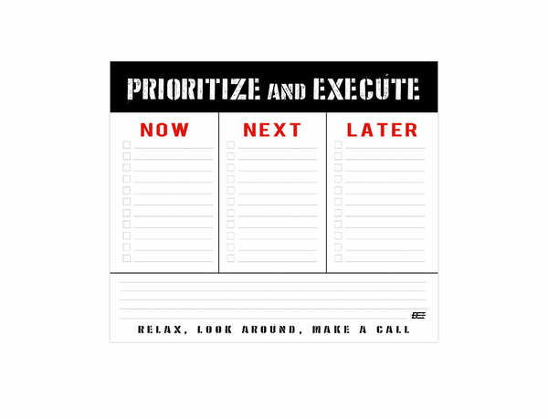 Mouse Paper Pad: Prioritize and Execute