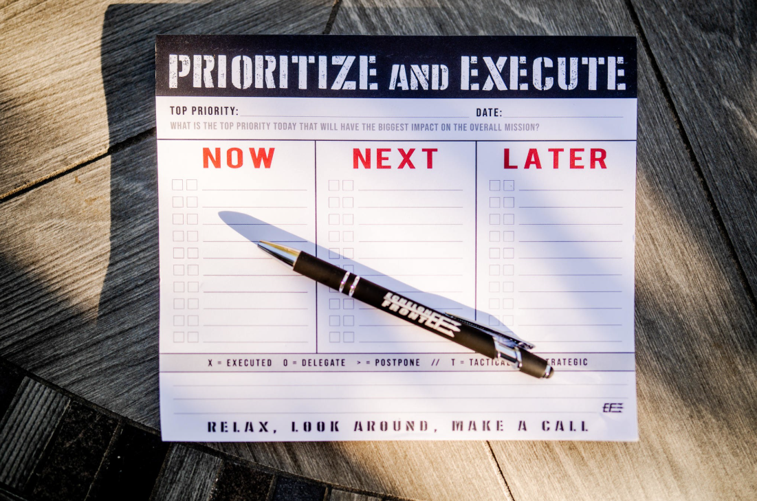 Mouse Paper Pad: Prioritize and Execute