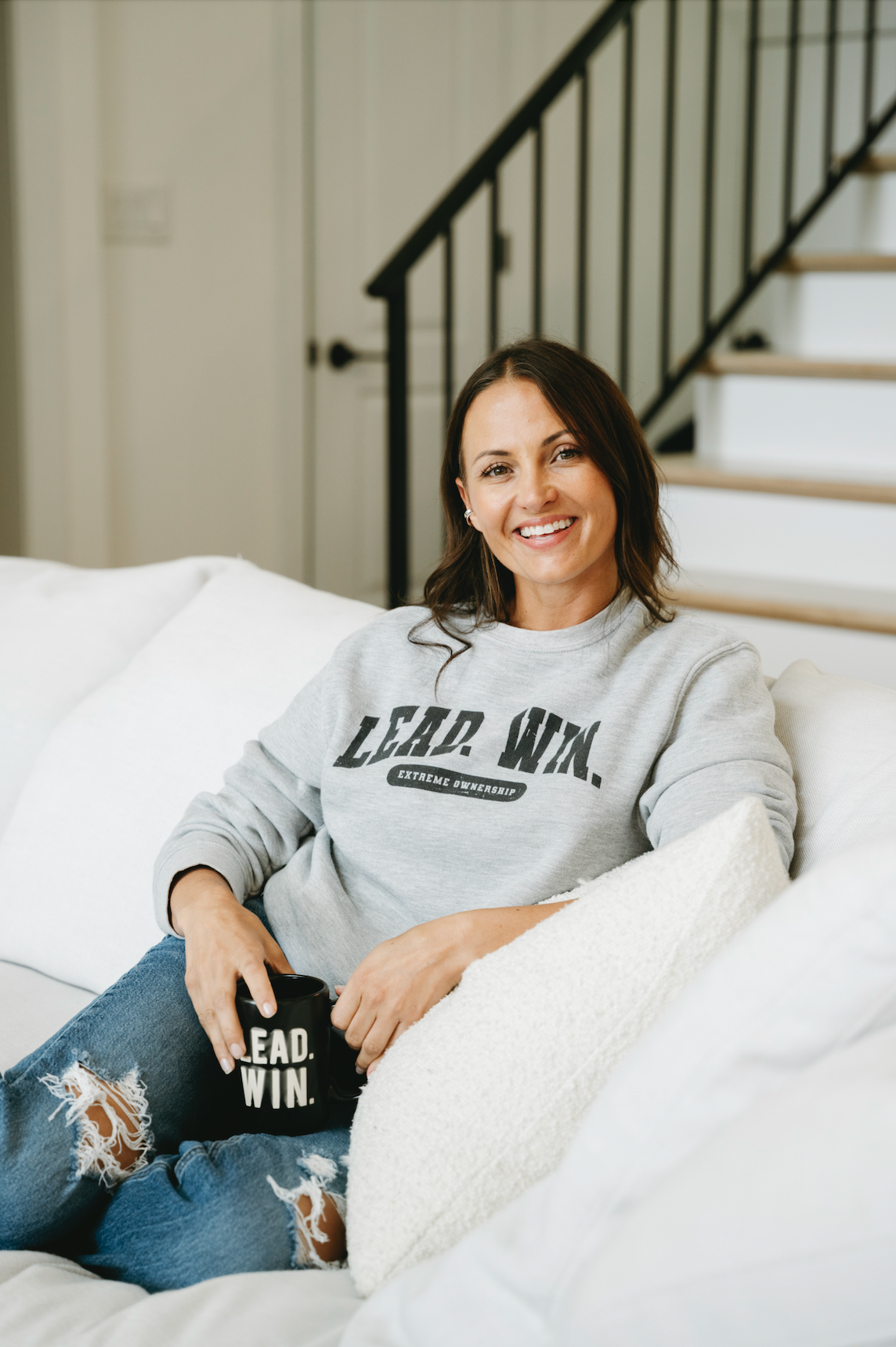 OriginUSA Kilo-Lite Crew Sweatshirt: LEAD. WIN. | EO