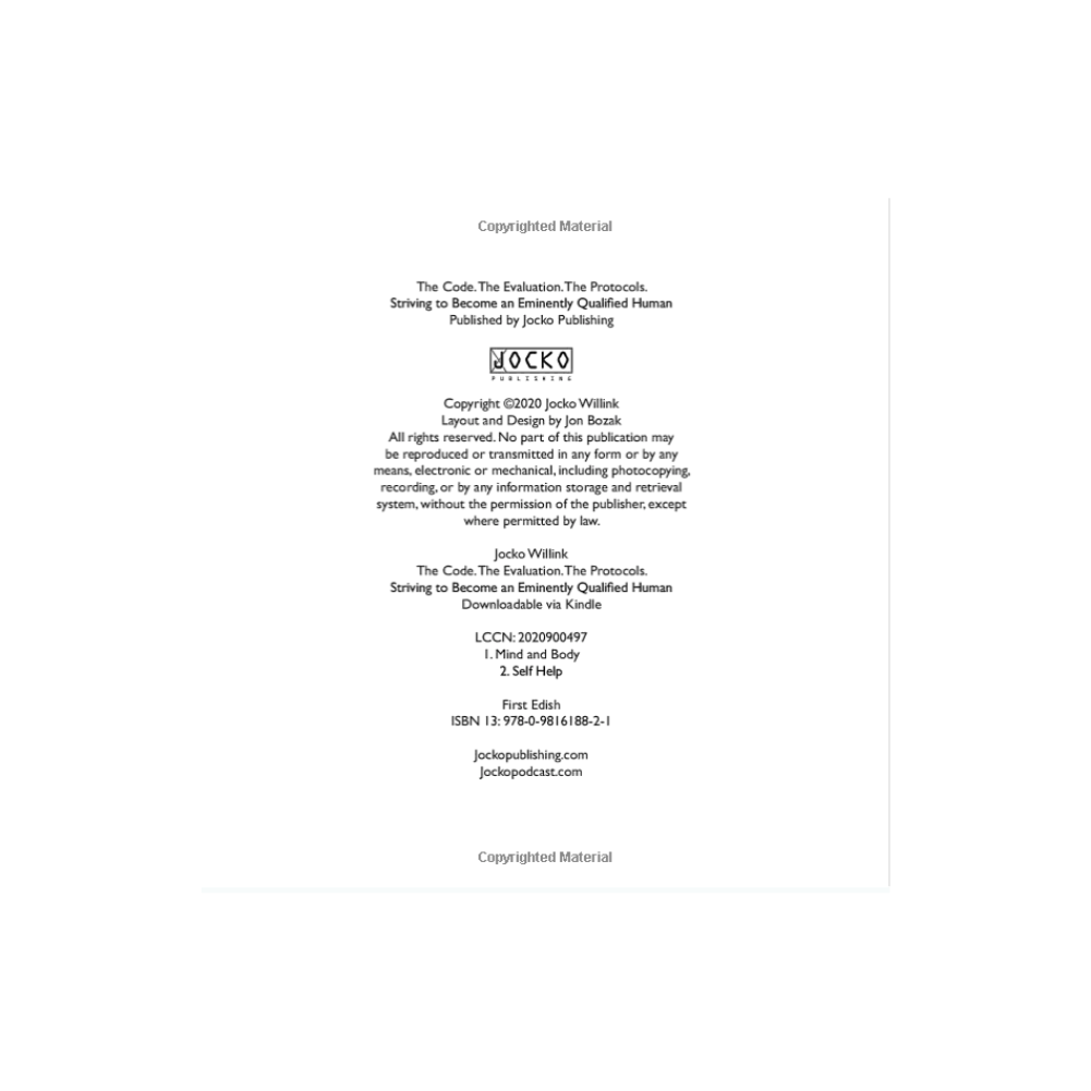 Book - The Code. The Evaluation. The Protocols