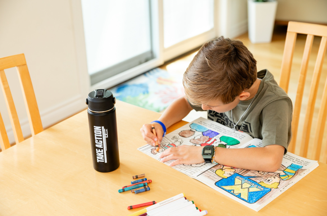 Warrior Kid Coloring Book