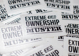 Decal - Extreme Ownership MUSTER - Black